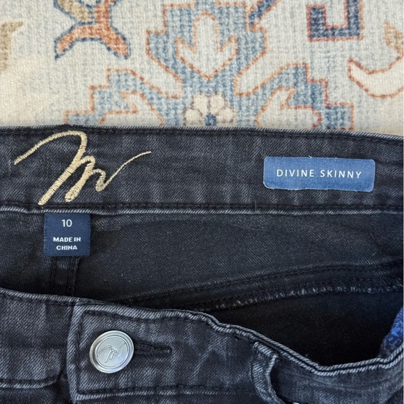 MiracleBody Divine Skinny Black Denim Jeans Women’s Size 10 - Picture 8 of 11